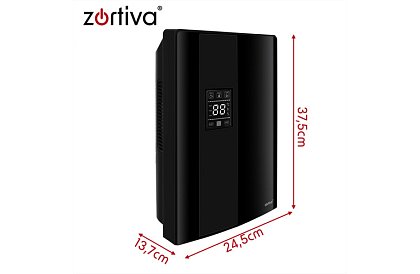 Odwadniacz powietrza Zortiva 90 W, 2 l, higrostat, timer, pilot zdalnego sterowania – czarny