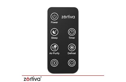 Odwadniacz powietrza Zortiva 90 W, 2 l, higrostat, timer, pilot zdalnego sterowania – czarny