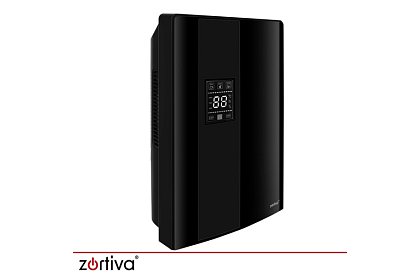 Odwadniacz powietrza Zortiva 90 W, 2 l, higrostat, timer, pilot zdalnego sterowania – czarny