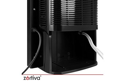 Odwadniacz powietrza Zortiva 90 W, 2 l, higrostat, timer, pilot zdalnego sterowania – czarny