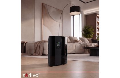 Odwadniacz powietrza Zortiva 90 W, 2 l, higrostat, timer, pilot zdalnego sterowania – czarny