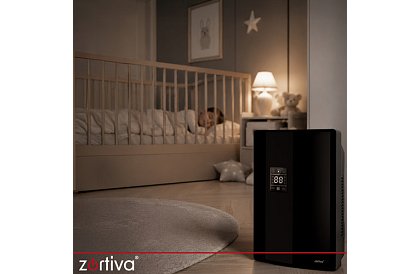 Odwadniacz powietrza Zortiva 90 W, 2 l, higrostat, timer, pilot zdalnego sterowania – czarny