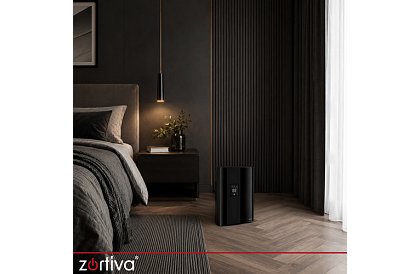 Odwadniacz powietrza Zortiva 90 W, 2 l, higrostat, timer, pilot zdalnego sterowania – czarny