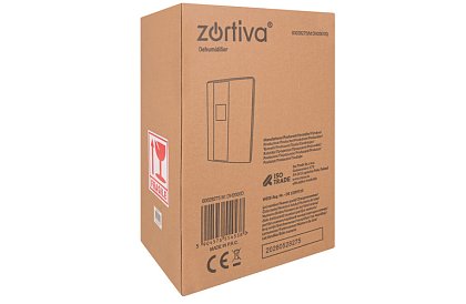 Odwadniacz powietrza Zortiva 90 W, 2 l, higrostat, timer, pilot zdalnego sterowania - biały