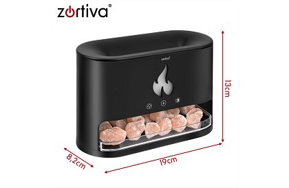 Ultradźwiękowy dyfuzor aromatyczny Zortiva 250 ml z efektem płomienia