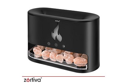 Ultradźwiękowy dyfuzor aromatyczny Zortiva 250 ml z efektem płomienia