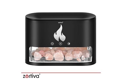 Ultradźwiękowy dyfuzor aromatyczny Zortiva 250 ml z efektem płomienia