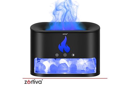 Ultradźwiękowy dyfuzor aromatyczny Zortiva 250 ml z efektem płomienia