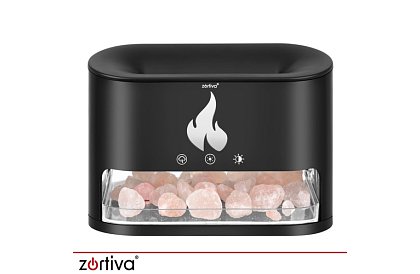 Ultradźwiękowy dyfuzor aromatyczny Zortiva 250 ml z efektem płomienia