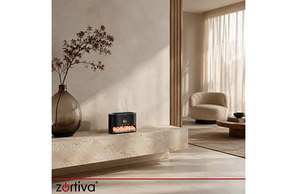 Ultradźwiękowy dyfuzor aromatyczny Zortiva 250 ml z efektem płomienia