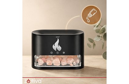 Ultradźwiękowy dyfuzor aromatyczny Zortiva 250 ml z efektem płomienia