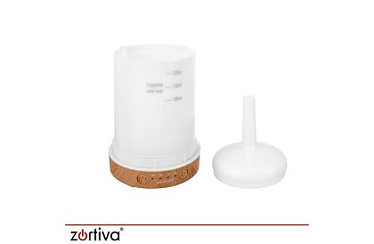 Aromatyczny dyfuzor Zortiva 200 ml, lampa RGB LED, efekt 3D, aromaterapia