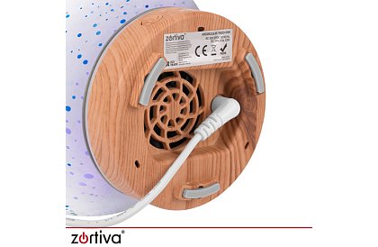 Aromatyczny dyfuzor Zortiva 200 ml, lampa RGB LED, efekt 3D, aromaterapia