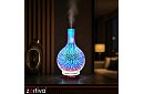 Aromatyczny dyfuzor Zortiva 200 ml, lampa RGB LED, efekt 3D, aromaterapia