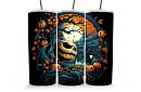 Kubek termiczny podróżny ze słomką 590 ml – Król Halloween Jack i dynia 27