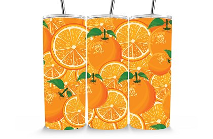 Kubek termiczny podróżny ze słomką 590 ml – Soczyste pomarańcze 34