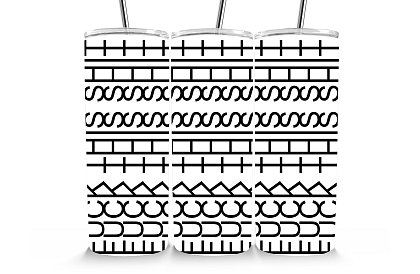 Kubek termiczny podróżny ze słomką 590 ml – Geometryczny FUCK THIS SHIT 65