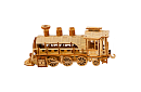 3D drewniane puzzle - Lokomotywa parowa z tendrem