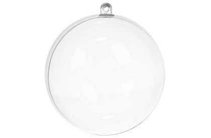 Akrylowe bombki świąteczne do dekoracji i napełnienia, 10 cm, 10 szt.