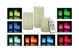 Świeczka - 3 sztuki do zdalnego sterowania