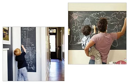 Samoprzylepna czarna deska - 45x200 cm