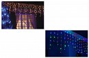 Świąteczna kurtyna zewnętrzna LED - deszcz - 10 metrów
