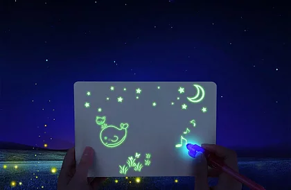 Rysunek świecący stół A4 - rysowanie światłem