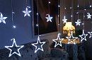 Świąteczna kurtyna świetlna LED - gwiazdki