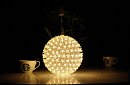 Świąteczna kula wisząca z lampką LED - średnica 18cm