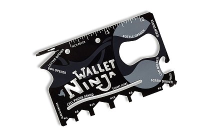 Wallet Ninja 18w1 - Wielofunkcyjna karta do każdego portfela