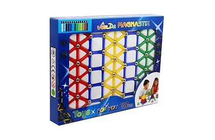 Zestaw magnetyczny Magnastix - 157 sztuk