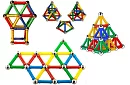 Zestaw magnetyczny Magnastix - 157 sztuk