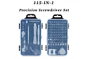 Zestaw bitów i narzędzi 115 szt - do napraw inteligentnych urządzeń