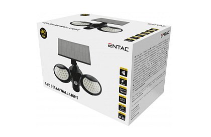 ENTAC - Oświetlenie solarne 56 LED 10W z czujnikiem ruchu