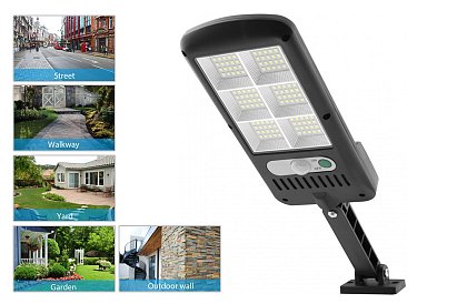 ENTAC - Lampa solarna 120 LED 5W czujnik ruchu