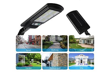 ENTAC - Lampa solarna 120 LED 5W czujnik ruchu