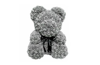 Rose Bear - Miś z różą 25 cm, w pudełku prezentowym