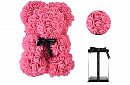 Rose Bear - Miś z różą 25 cm, w pudełku prezentowym
