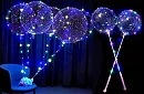 Świecący balon LED z uchwytem