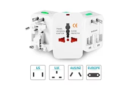 Międzynarodowy uniwersalny adapter dla podróżników