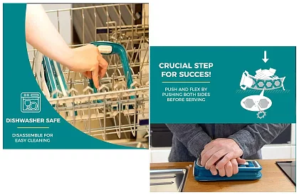 Przenośna kostkarka do lodu - z bidonem - 2 w 1