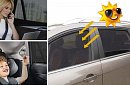 Uniwersalne osłony przeciwsłoneczne na bocznych szybach samochodu