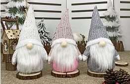 Świąteczny elf tekstylny - Rudolf - 28 cm