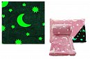 Świecący kocyk z mikrofibry - Soft Dreams - 100x150cm - Różowy
