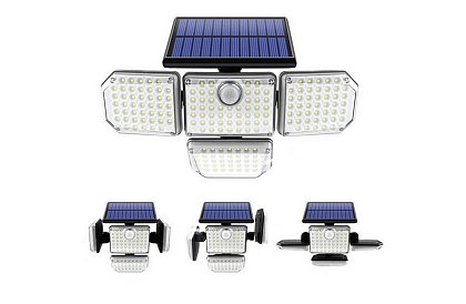 Oświetlenie solarne 181 LED, 9W z czujnikiem ruchu