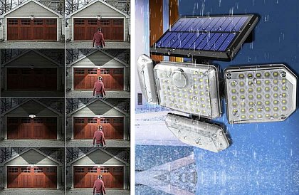 Oświetlenie solarne 181 LED, 9W z czujnikiem ruchu