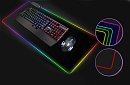 Podkładka gamingowa pod mysz i klawiaturę z podświetleniem RGB - 80 x 30 cm