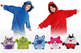 Dziecięca bluza z kapturem 3 w 1 - Bluza z poduszką - Bluza z kapturem, poduszka i zabawka