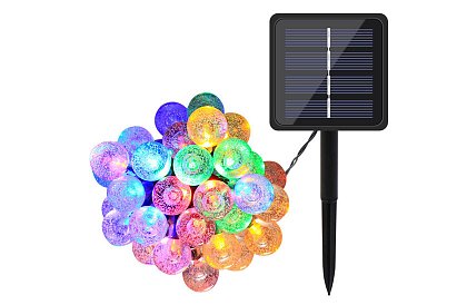 Dekoracyjny łańcuch solarny zewnętrzny z 40 diodami LED - Lights Balls