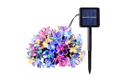 Dekoracyjny łańcuch solarny zewnętrzny z 40 diodami LED - Lights Flowers